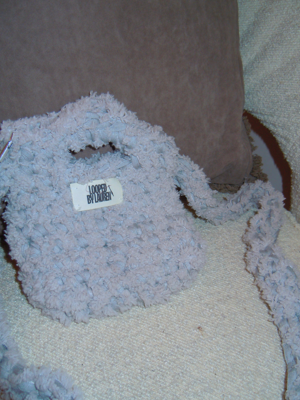 The Kayleigh Bag - Mini Grey Fuzzy