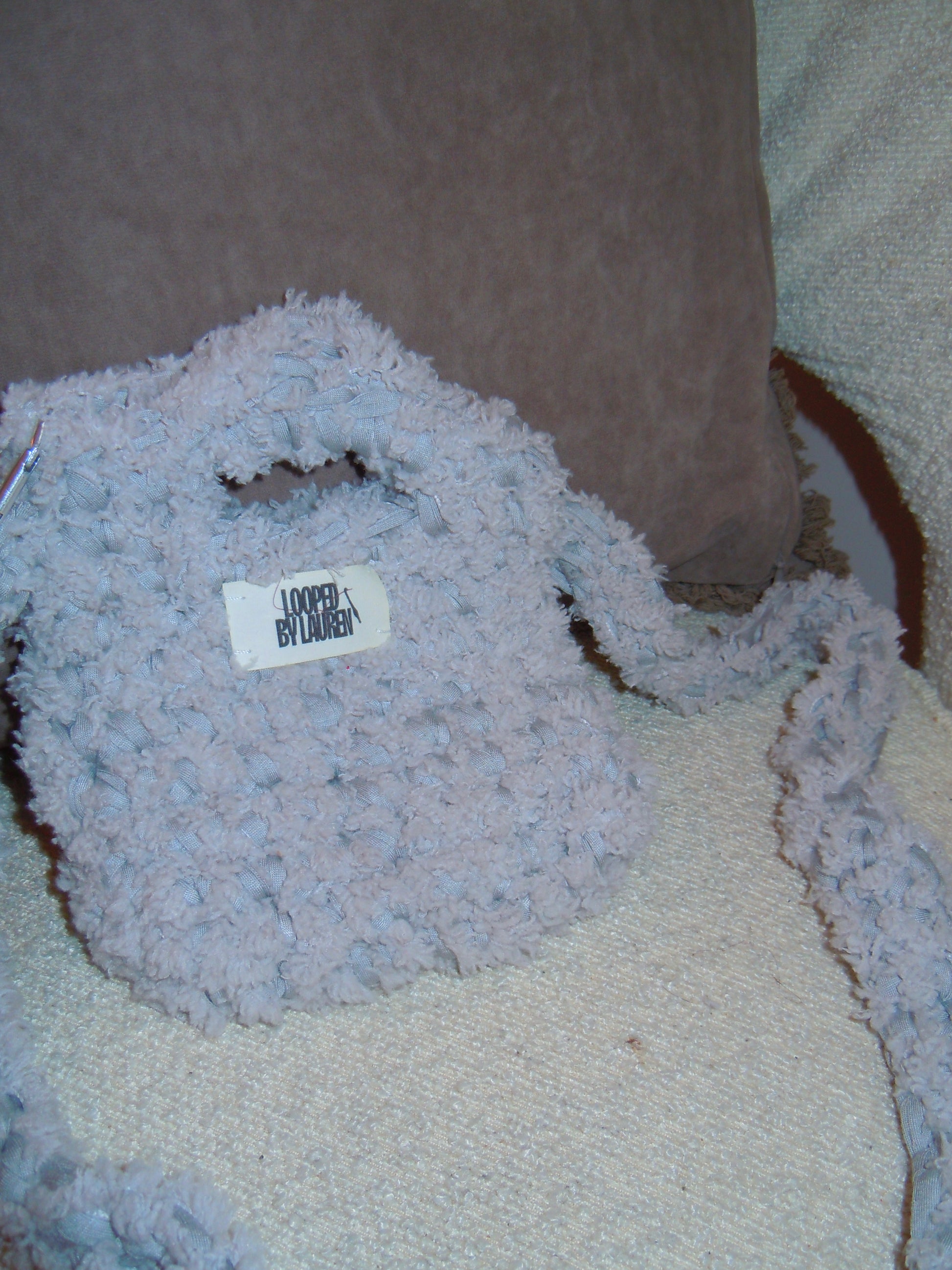The Kayleigh Bag - Mini Grey Fuzzy