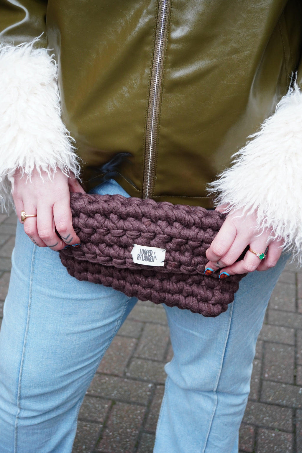The Larissa Clutch - Brown