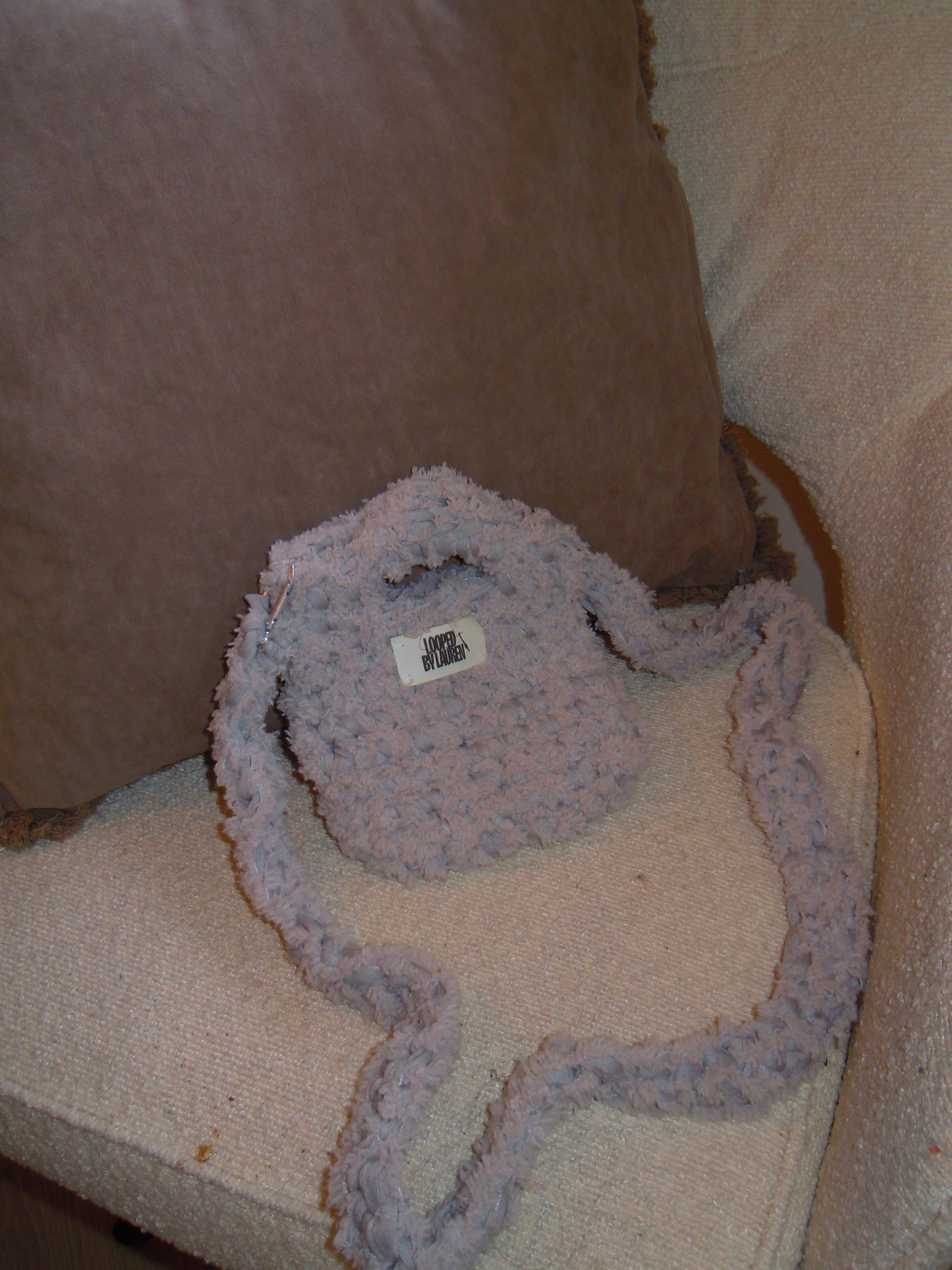 The Kayleigh Bag - Mini Grey Fuzzy