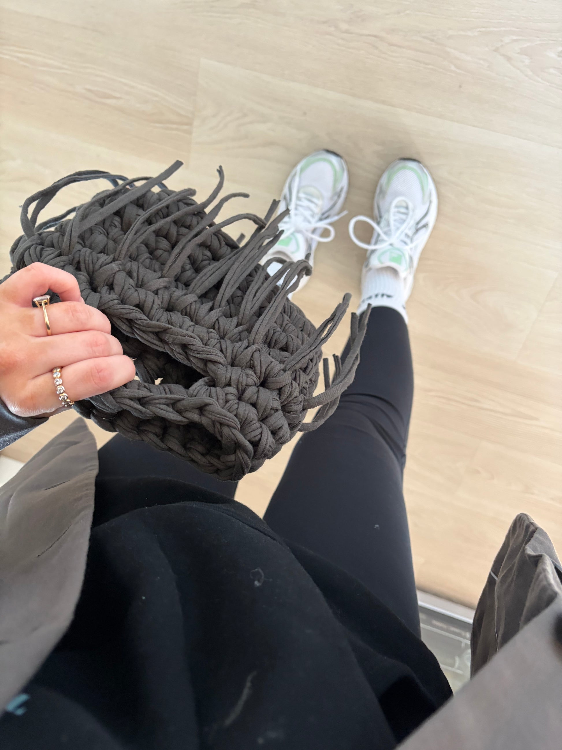 The Kayleigh Bag - Dark Grey / Brown